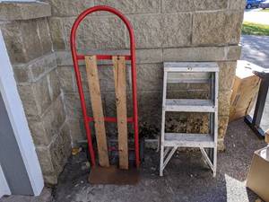 lot 30 image: Hand Truck and Metal Stepstool