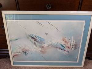 lot 5 image: Original Christopher Welsh Signed Abstract Framed Artwork, 2 of 2
