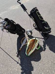 lot 218 image: Assorted Golf, Tennis and Croquet Items