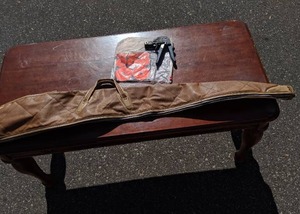 lot 226 image: Soft Shotgun Case, Target Spots and Expansion Bolt Extractor Gun