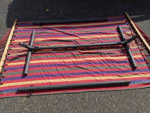lot 231 image: Colorful Hammock with Stand