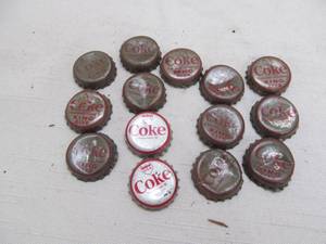 lot 56 image: Vintage baseball bottle coke caps