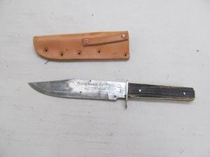 lot 63 image: Bowie knife, case