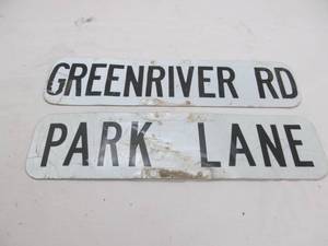 lot 160 image: Metal signs