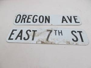 lot 161 image: Metal signs