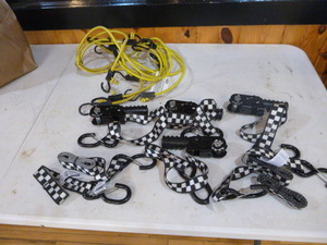 lot 66 image: Bungee Cords and Ratchet Straps