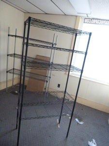 lot 102 image: 5 Tier Metal Shelving