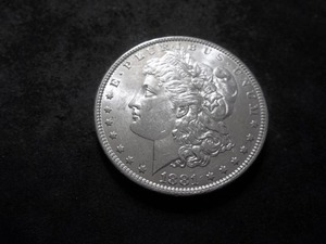 1881 O Morgan Silver Dollar