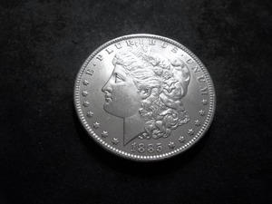 1885 O Morgan Silver Dollar