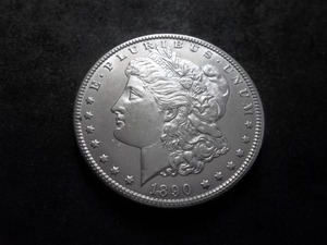 1890 CC  Morgan Silver Dollar