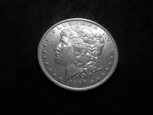 1890 O Morgan Silver Dollar