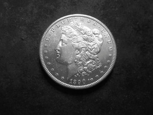 1890 S  Morgan Silver Dollar