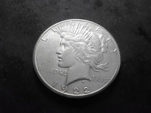 1922 S  Silver Peace Dollar