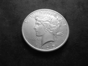 1925 Peace Silver Dollar