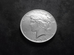 1934 D Silver Peace Dollar