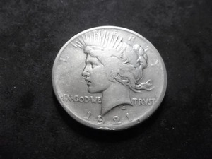 1921 Peace Silver Dollar