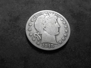 1915 S Barber Half Dollar