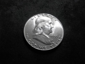 1955 Franklin Silver Half Dollar