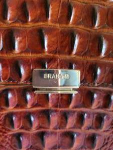 lot 7 image: Deep Brown (Pecan) Brahman handbag