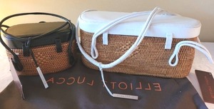 lot 13 image: Two Elliott Lucca Straw and Leather Bags (New)