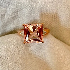 lot 82 image: Epiphany Collection Platinum Clad Silver and Diamonique Ring