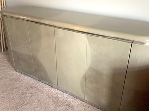 lot 3 image: Contemporary Style AMAZING Console Cabinet