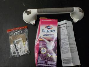 lot 83 image: Bathroom Assist Bar, Scentiva, and ...