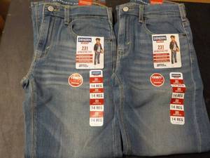 lot 105 image: 2 pair Denizen Levis size 14...