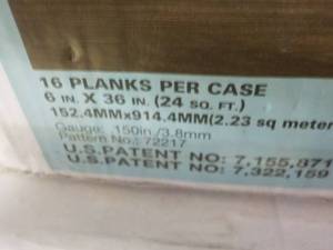 lot 158 image: 7 cases Allure Grip Stick Flooring ...