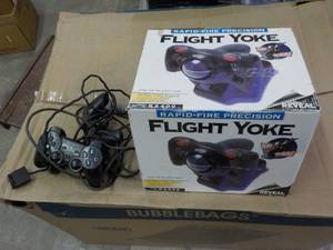 lot 172 image: Flight Yoke and Sony...