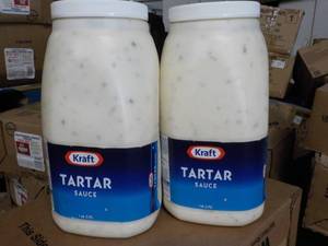 lot 195 image: 2 -1 Gallon Containers Kraft Tartar...
