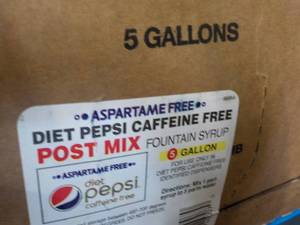 lot 198 image: 2 -5 Gallon Cases Aspartame Free Di...