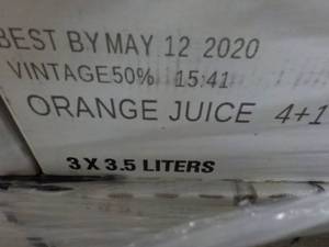 lot 212 image: 2 boxes of 3 - 3 Liter Jugs Concent...