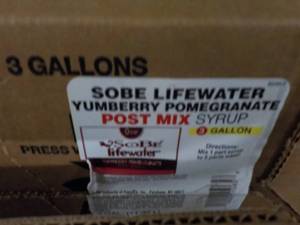 lot 214 image: 2 -3 gallon Sobe Lifewater Yumberry...