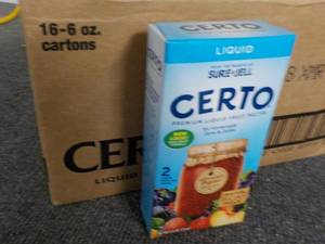 lot 220 image: case of 16 - 6 oz cartons Certo Pec...