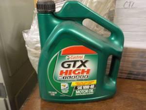 lot 244 image: 1 Gallon Castrol GTX High Milage SA...
