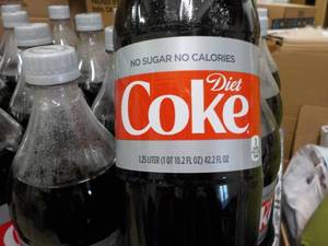 lot 261 image: 12 - 1.25 liter Bottles Diet Coke...