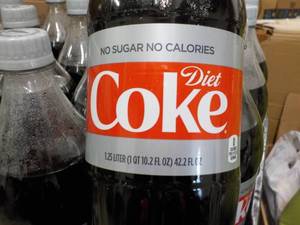 lot 262 image: 12 - 1.25 liter Bottles Diet Coke...