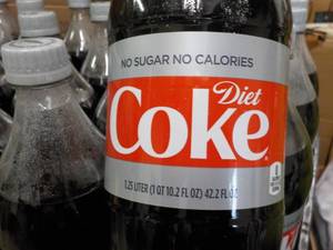 lot 263 image: 12 - 1.25 liter Bottles Diet Coke...