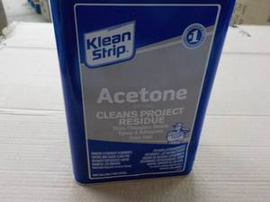 lot 277 image: 1 gallon Klean Strip Acetone...