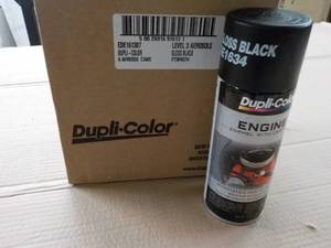 lot 283 image: 6 pack Dupli Color Engine Gloss Bla...