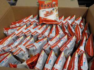 lot 253 image: Case of 104 bags Cheetos Flamin Hot...