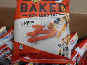 lot 254 image: Case of 104 bags Cheetos Flamin Hot...