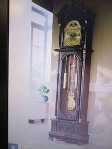 lot 1 image: Westminster Grandfather Clock open ...