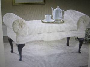 lot 13 image: Rose Storage Bench open box Retail ...