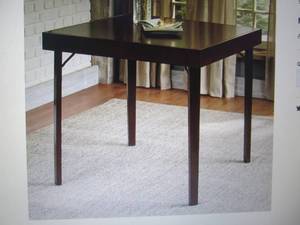 lot 44 image: Tralee Folding Table open box 34 s...