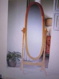 lot 46 image: Cheval Mirror open box Retail $99.9...