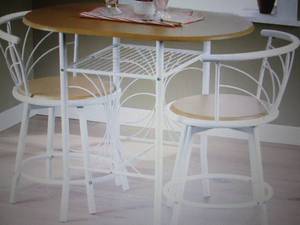 lot 55 image: 3-Piece Colorful Bistro Set open bo...