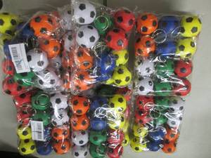 lot 94 image: Large Lot Soccer Ball Key Chains...