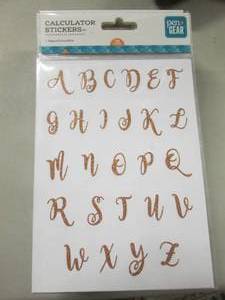 lot 102 image: Stack of Letter Sticker Packs...